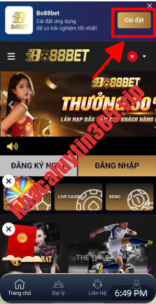 Cài đặt app Bo88bet